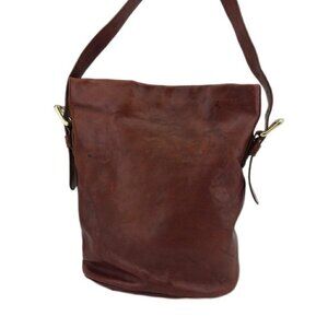 HIROFU Shoulder Bag Brown Women Authentic secondhand